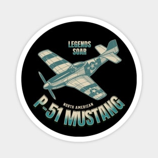 P-51 Mustang American Fighter Plane Magnet